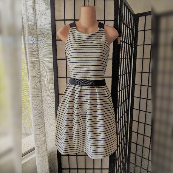 Candie's Dresses & Skirts - *Candies Striped Cross Back Skater Dress- Size M